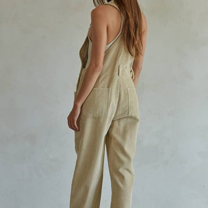 Black Corduroy Overalls