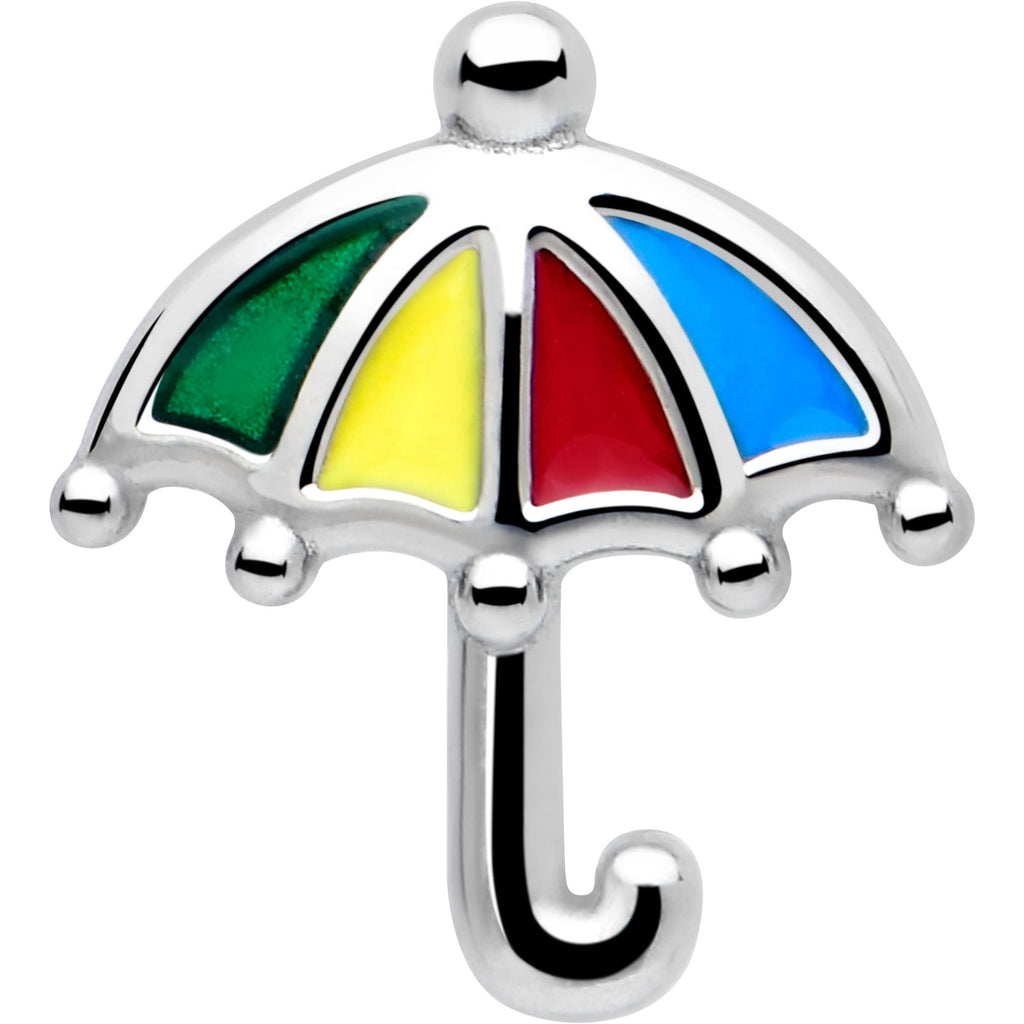 Colorful Umbrella Barbell Tongue Ring