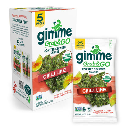 TikTok Viral Gimme Organic Roasted Seaweed Snacks - Multi-Flavor Pack