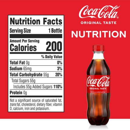 Coca-Cola Original Classic - 16.9 fl oz Bottles, 6 Pack