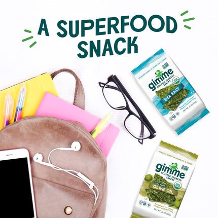 Viral gimMe Organic Roasted Seaweed Snacks - TikTok Famous Healthy Snack