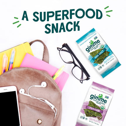Viral gimMe Organic Roasted Seaweed Snacks - TikTok Famous Healthy Snack