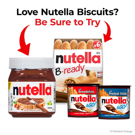 Nutella Biscuits - Premium Hazelnut Cocoa Cookies | 20-Count Family Pack (9.7 oz)