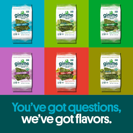 Viral gimMe Organic Roasted Seaweed Snacks - TikTok Famous Healthy Snack