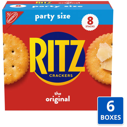 RITZ Fresh Stacks Original Crackers - Party Size, 16 Individually Wrapped Packs (23.7 oz)