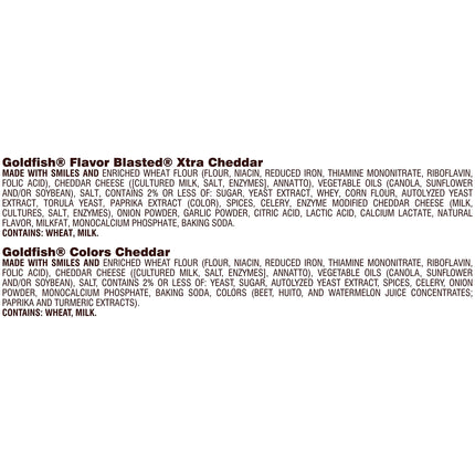 Classic Delight Goldfish Crackers Big Smiles Variety Pack - Cheddar, Colors & Pretzels | 30 Count