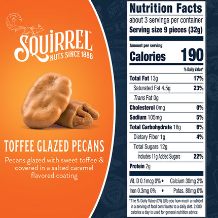 Squirrel Brand Sweet Brown Butter Cashews - Gourmet Artisan Nuts (3.5 oz)