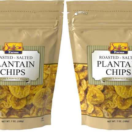 Setton Farm Plantain Chips - Sea Salt | Crispy & Crunchy Kosher Snack (7 oz)