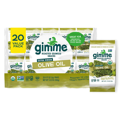 Viral gimMe Organic Roasted Seaweed Snacks - TikTok Famous Healthy Snack
