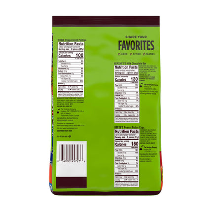 HERSHEY'S Assorted Chocolate Halloween Candy Party Pack - 30.22 oz Bulk Snack Size