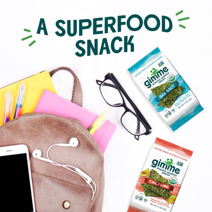 Viral gimMe Organic Roasted Seaweed Snacks - TikTok Famous Healthy Snack