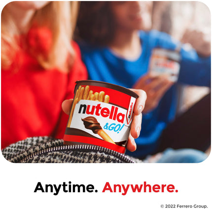 Nutella & GO! - Hazelnut Spread with Breadsticks, 12 Pack Snack Cups (1.8 oz Each)