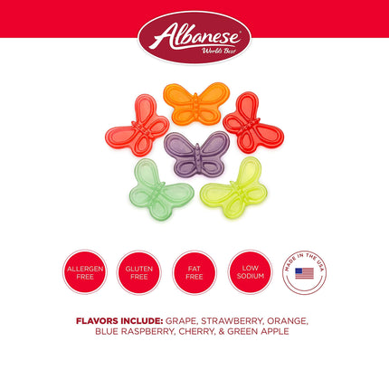 Albanese World's Best Gummi Candy - 5 Pound Bulk Bags - Multiple Varieties