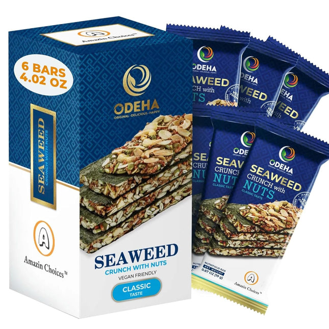Amazin Choices Seaweed Crunch with Nuts Classic Taste, 6 ct.