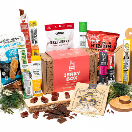 Premium Beef Jerky Gift Basket - Exotic Variety Pack for Men