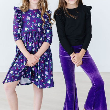 SALE Purple Velvet Bells