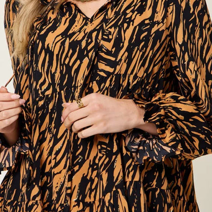 Caramel & Black Tiger Dress