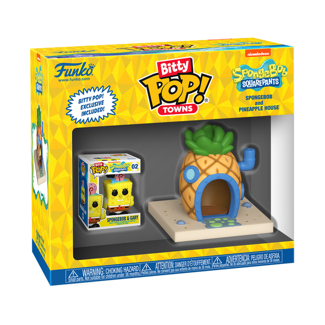 (PRE-ORDER) BITTY POP! TOWNS SPONGEBOB AND PINEAPPLE HOUSE