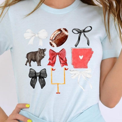 Arkansas Football Graphic Plus Tee