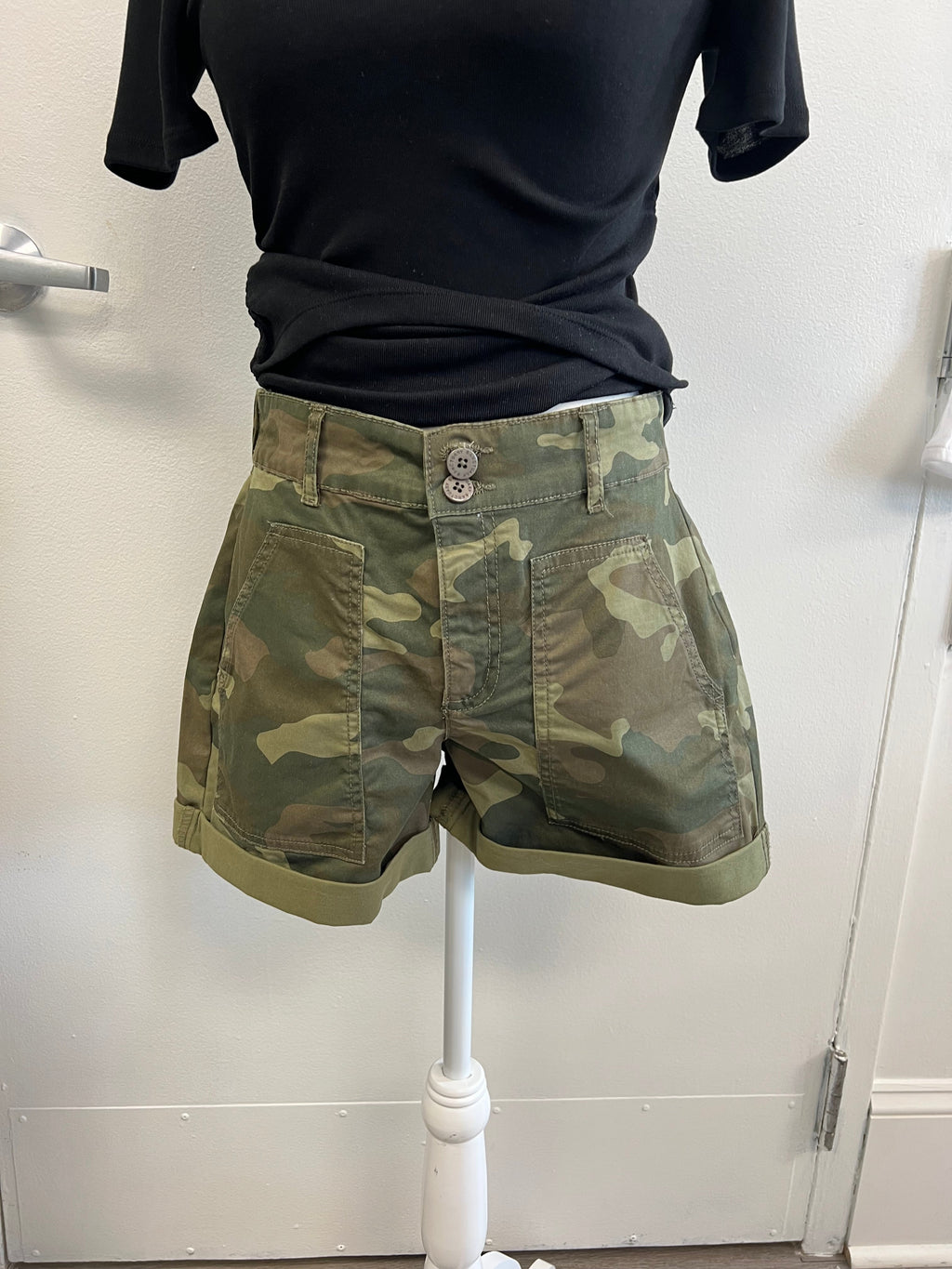 Camo Cuffed Shorts