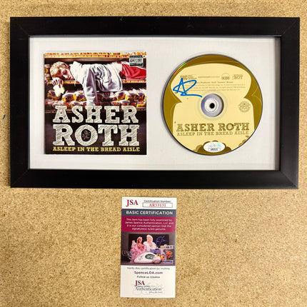Asher Roth Signed “Asleep In The Bread Aisle” (2009) Framed CD With JSA COA