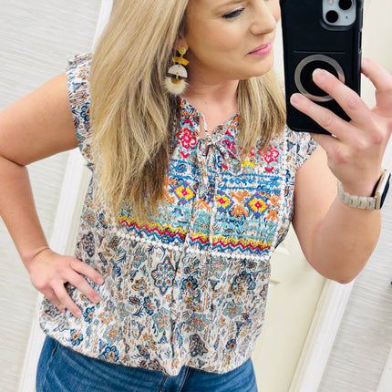 Teal Patricia Blouse