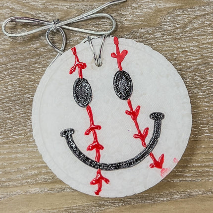Baseball Smiley Car Freshie