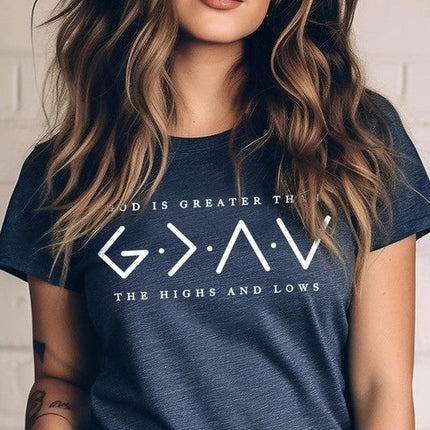 God is Greater Than Graphic Plus Tee