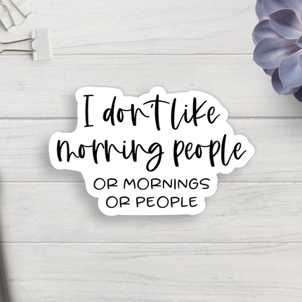 Morning People Vinyl Sticker