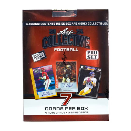 2024 Leaf Collective Football Hobby Box