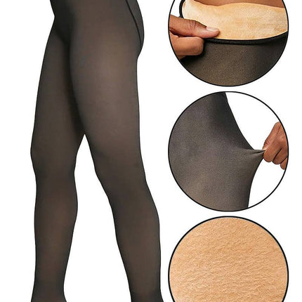 Sheer Fleece Lined Tights