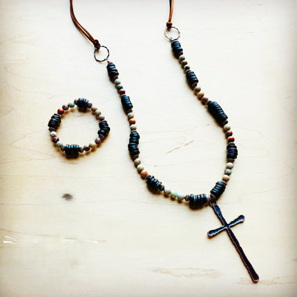 **Aqua Terra and Wood Bracelet 239B
