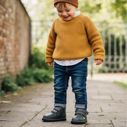 Barefoot Toddler Sneakers | Flexible Wide Toe Box Kids Shoes | Forest Green