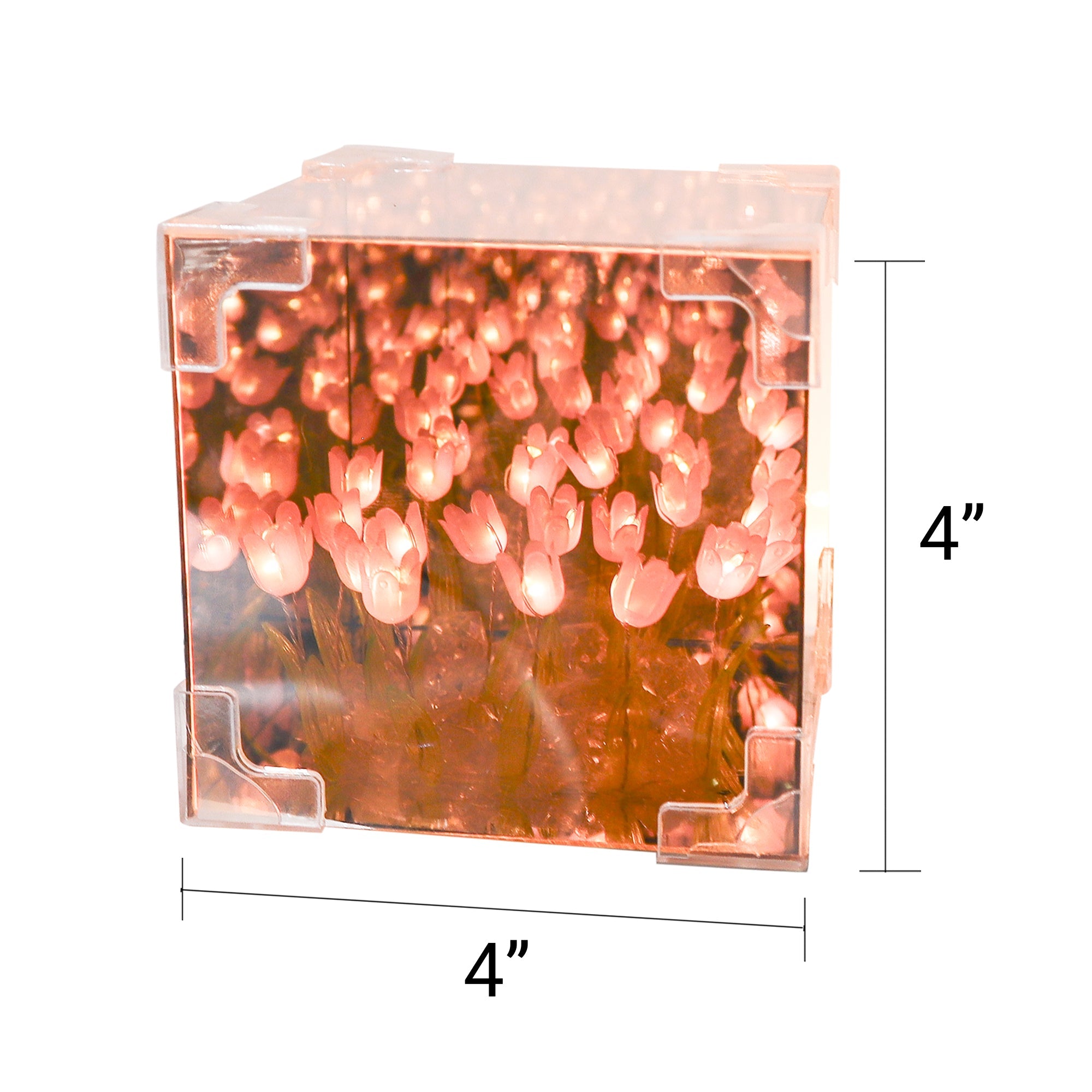 Tulip Mirror LED Night Light - Purple