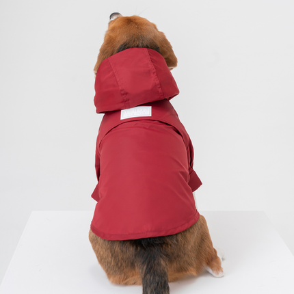 Tribeca adjustable velcro raincoat -  Burgundy
