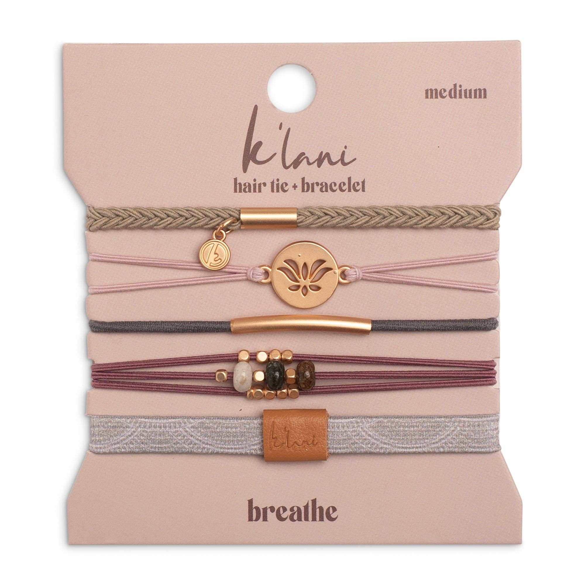 "Breathe" Hair Tie Bracelets