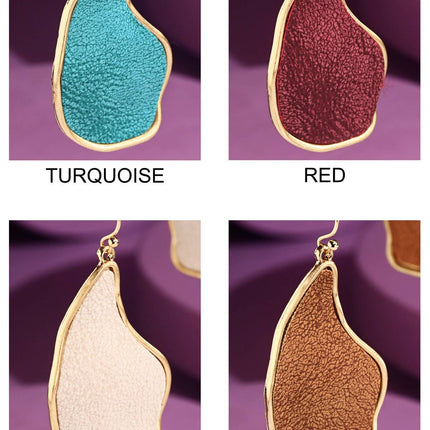 Organic Shaped Dangle Drop Earrings