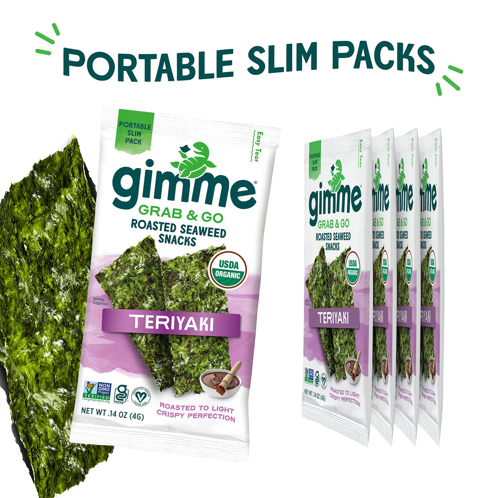 TikTok Viral Gimme Organic Roasted Seaweed Snacks - Multi-Flavor Pack ...