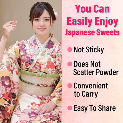 viral Yaasan Kyoto Uji Sakura Mochi Candies - Traditional Japanese Cherry Blossom Rice Cakes (300g)