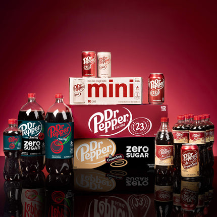 Dr Pepper 16.9 fl oz Bottles, 6 Pack - Original Flavor Soda
