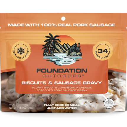 FOUNDATION Outdoors Biscuits & Gravy Meal