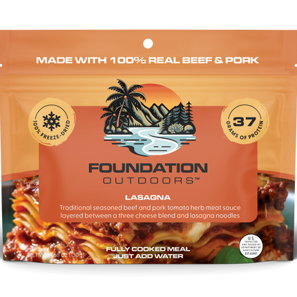 FOUNDATION Outdoors Lasagna Meal
