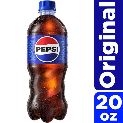 Pepsi Cola Soda Pop, 16.9 Fl Oz Bottles, 6 Pack