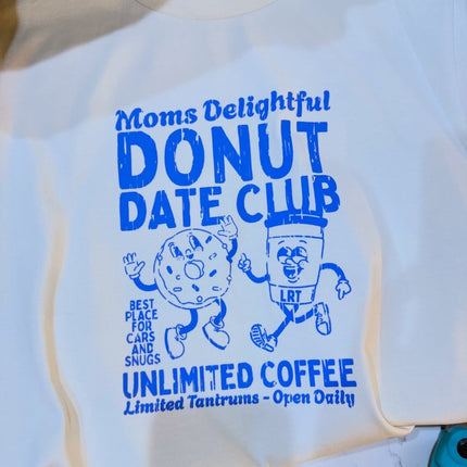 MOMS DONUT DATE CLUB TEE - CREAM (FRONT ONLY)