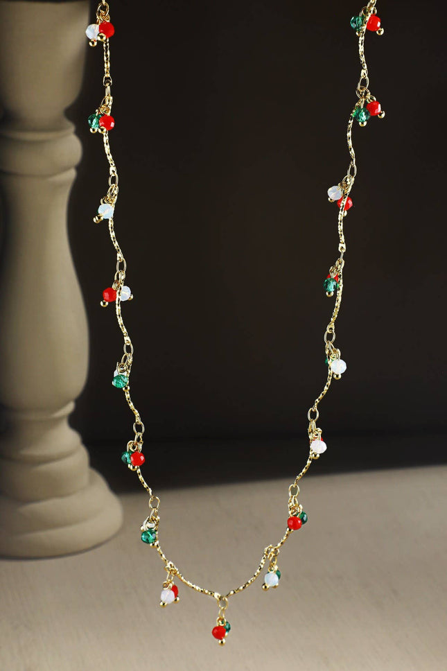 Holiday Beaded Necklace