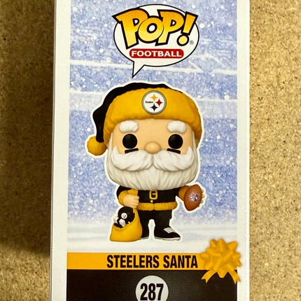 Donnie Iris Signed NFL Pittsburgh Steelers Santa Funko Pop! #287 With JSA COA