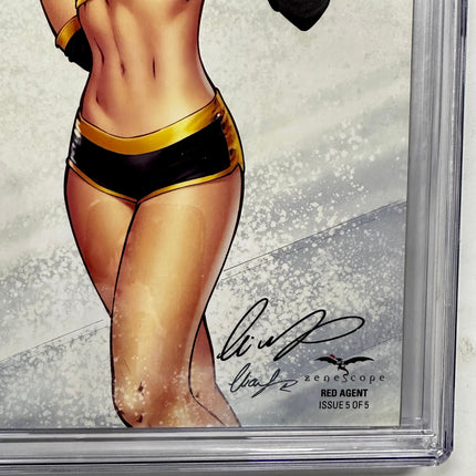 Red Agent #5 CGC SS 9.6 Chatzoudis Variant Zenescope Pittsburgh Penguins Rivers
