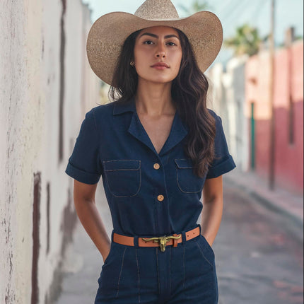 Signature Longhorn Western Belt for Women