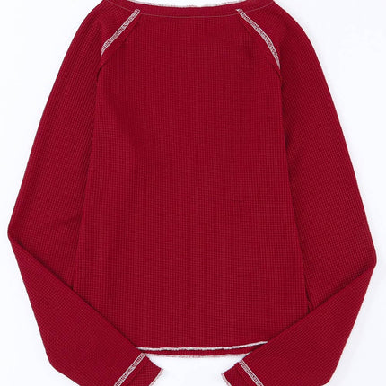 Game Day Rugby Football Knit Graphic Top