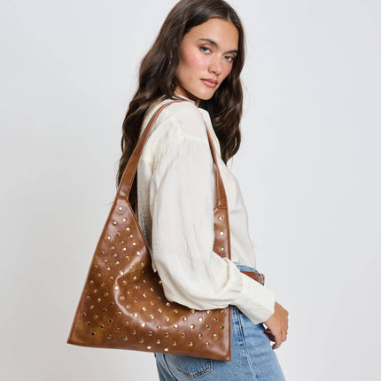 Studded Hobo Bag